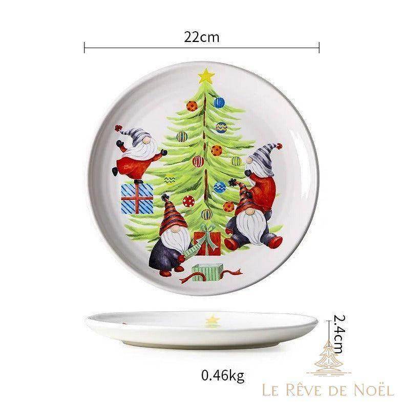 Assiette plate de Noël